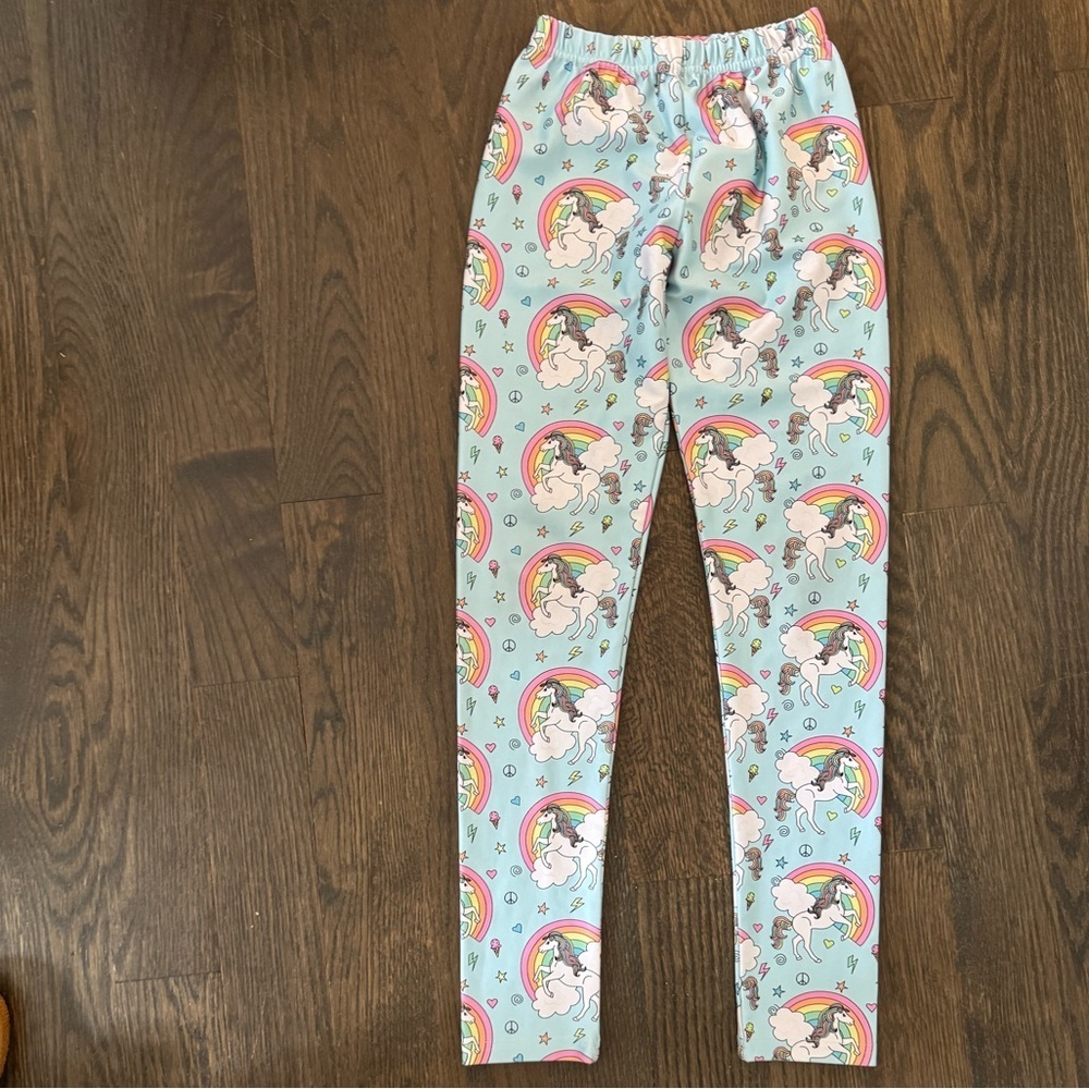 Lola + the Boys Rainbow Unicorn Kids Leggings